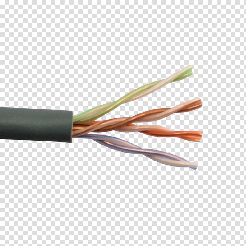 Electrical cable Category 5 cable Electrical Wires & Cable Twisted pair Structured cabling, Tiaeia568a transparent background PNG clipart