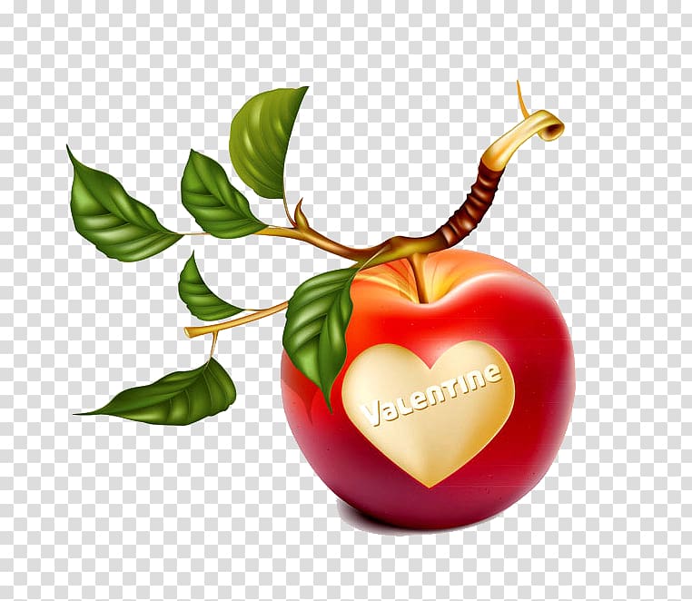 Leaf Apple , Red Apple transparent background PNG clipart