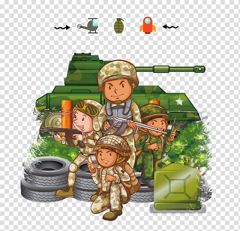 Soldier Army Military, Military cartoon transparent background PNG clipart