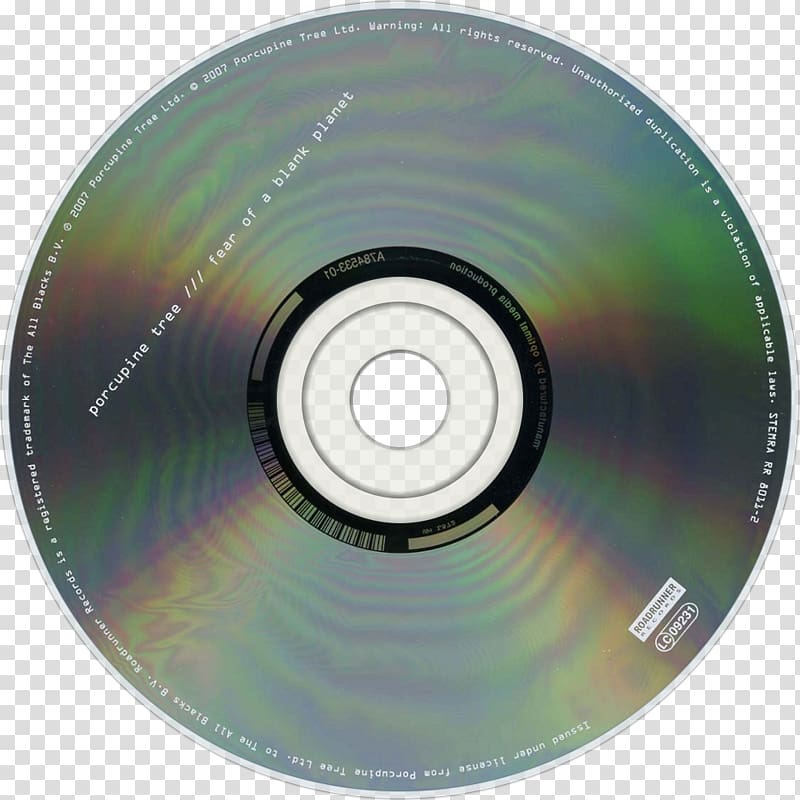 Compact disc Fear of a Blank Planet Porcupine Tree Progressive rock, others transparent background PNG clipart