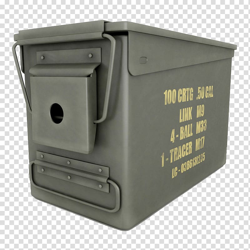 TurboSquid 3D modeling Grey, Gray long strip ammunition box transparent background PNG clipart