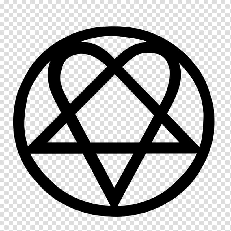 HIM Heartagram Logo Decal, heartagram transparent background PNG clipart