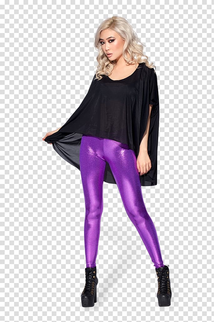 Leggings Model Clothing Shoulder Jeans, black shiny transparent background PNG clipart