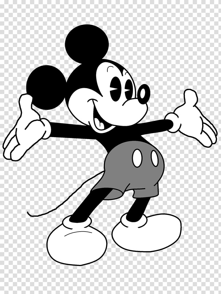 Mickey Mouse Minnie Mouse The Walt Disney Company Black and white, mickey mouse transparent background PNG clipart