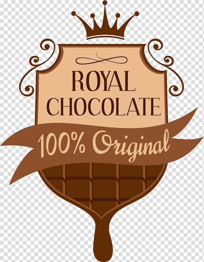 brown simple chocolate label decoration pattern transparent background PNG clipart