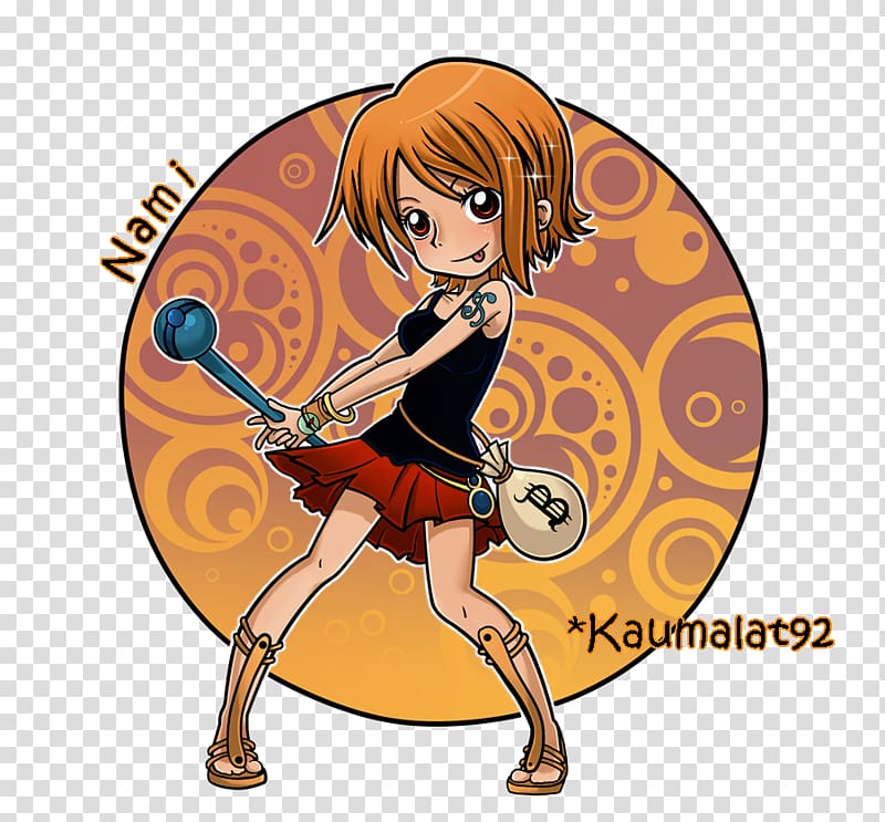 Nami Monkey D. Luffy Roronoa Zoro Vinsmoke Sanji Chibi, Chibi transparent background PNG clipart