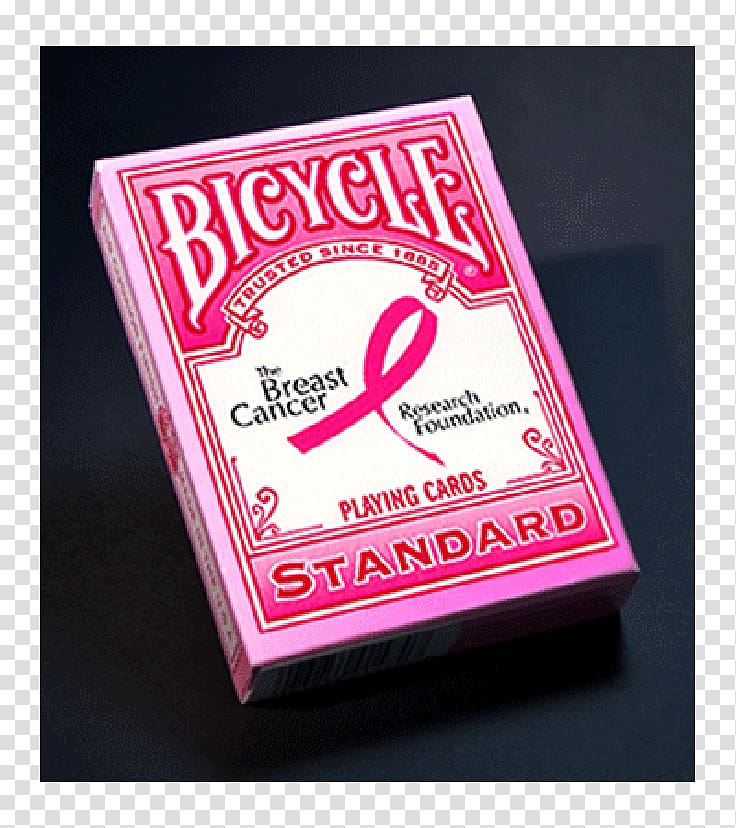 United States Playing Card Company Bicycle Playing Cards The Breast Cancer Research Foundation Pink ribbon, Pink playing cards transparent background PNG clipart