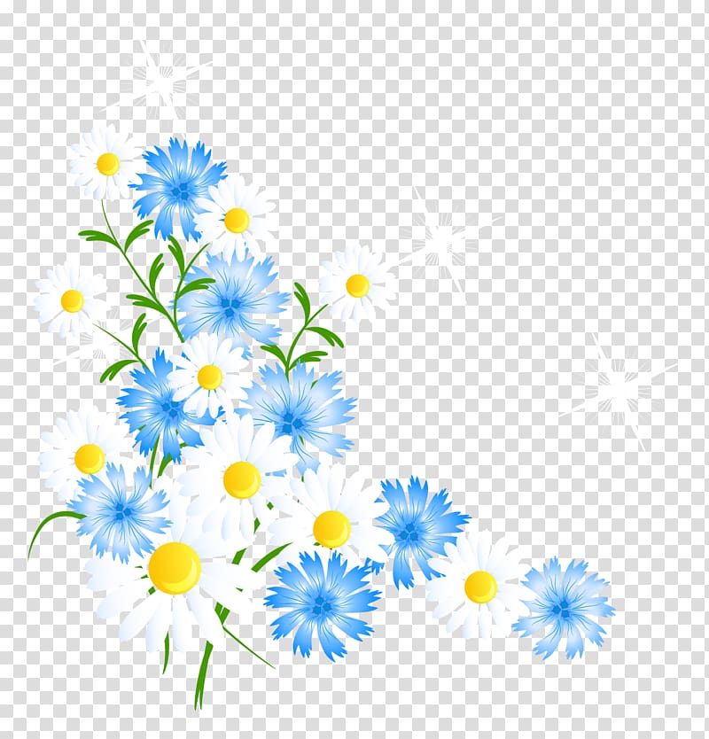 Moto G5 Chrysanthemum LG K10 Oxeye daisy Leather, Spring Flowers Decortive Element , blue and white daisies transparent background PNG clipart