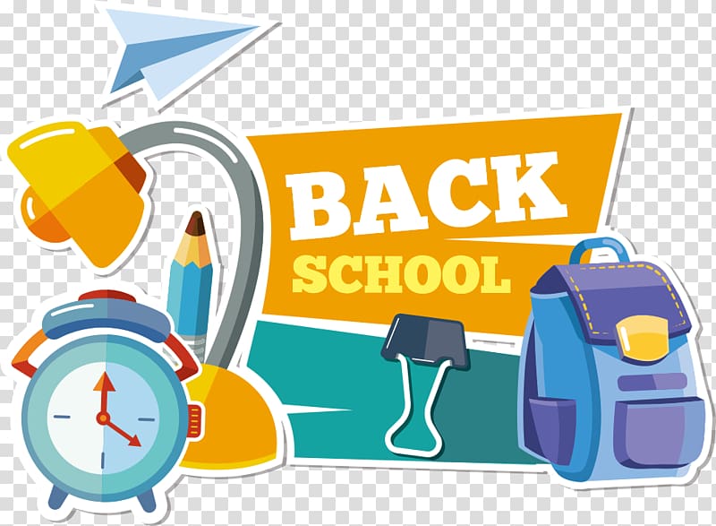 Logo Illustration, Alarm schoolbags transparent background PNG clipart