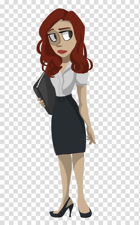 Brown hair Illustration Animated cartoon Character, black widow fan art transparent background PNG clipart