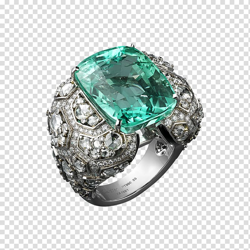 Cartier Rock Crystal Jewellery Ring Gold, silver ring transparent background PNG clipart