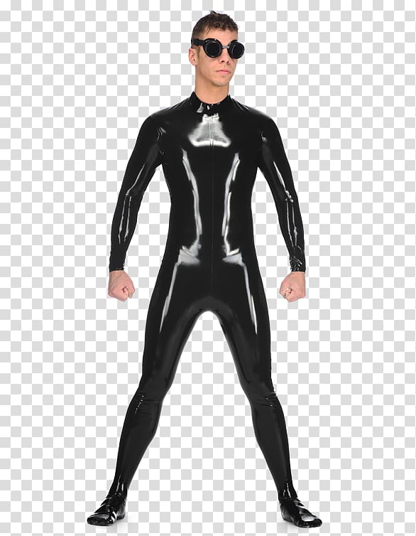 Latex clothing Catsuit Natural rubber, latex catsuit collar transparent background PNG clipart