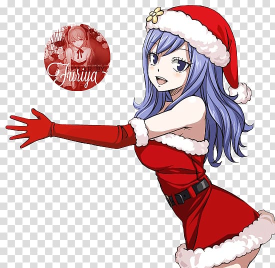 Juvia Lockser Gray Fullbuster Natsu Dragneel Fairy Tail Christmas, fairy tail transparent background PNG clipart
