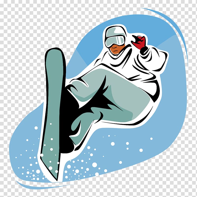 Snowboarding at the Winter Olympics Winter sport , Cartoon skiing transparent background PNG clipart