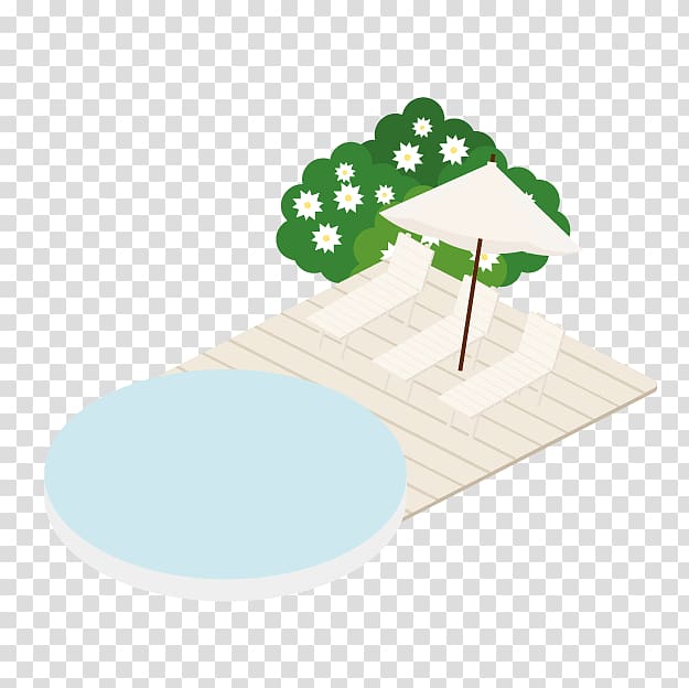 Leisure Vacation Swimming pool, Cartoon leisure chair transparent background PNG clipart