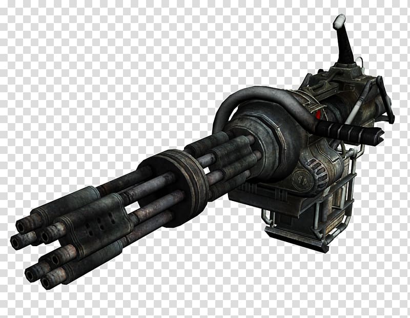 Fallout 3 Fallout: New Vegas Fallout 4 Minigun Weapon, crackdown transparent background PNG clipart