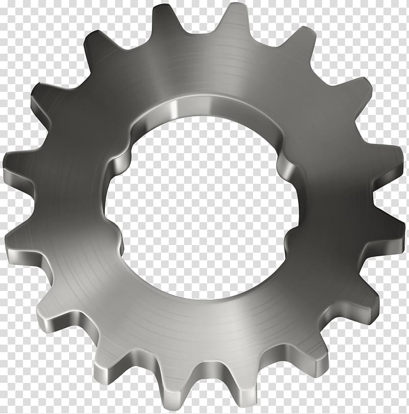 gray steel gear part, Gear Icon Machine Illustration, Silver Gear transparent background PNG clipart