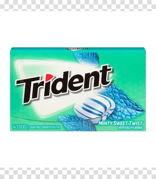 Chewing gum Trident Sugar substitute Kroger Xylitol, Gum And Mint transparent background PNG clipart