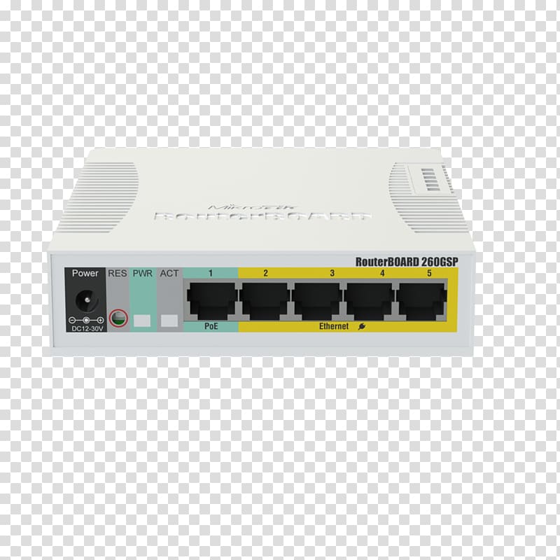 Gigabit Ethernet MikroTik Power over Ethernet Small form-factor pluggable transceiver Network switch, others transparent background PNG clipart