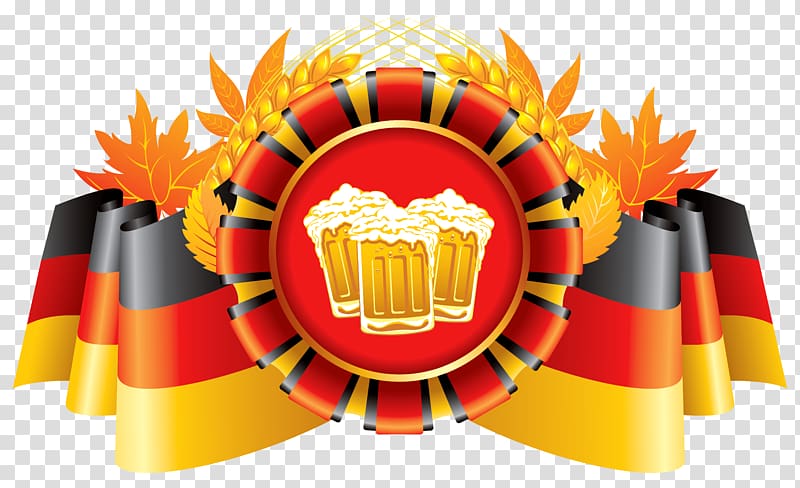 Germany October Fest , Oktoberfest Wheat beer German cuisine, Oktoberfest Decor German Flag with Wheat and Beers transparent background PNG clipart