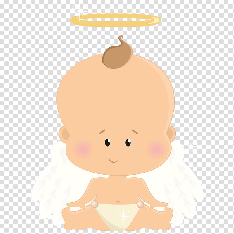 baby angel illustration, Child Angel Baptism , baby shower transparent background PNG clipart