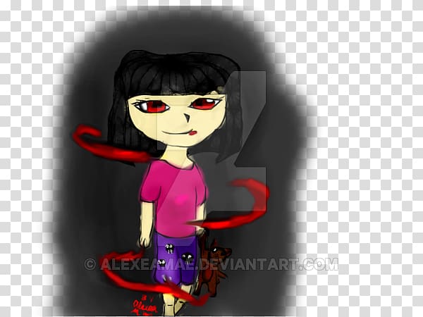 Black hair Character Animated cartoon, hide and seek transparent background PNG clipart