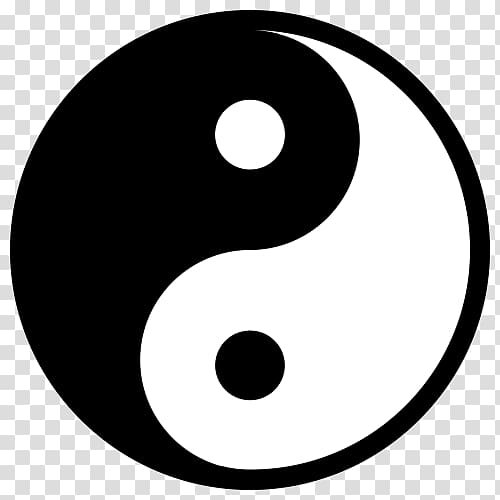 Yin and yang Taijitu Symbol , yin yang transparent background PNG clipart