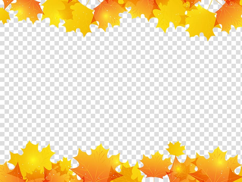 Maple leaf Autumn, Maple Leaf Border transparent background PNG clipart