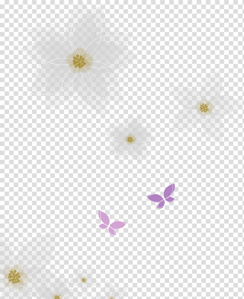 white flowers illustration, Pattern, Decorative patterns transparent background PNG clipart