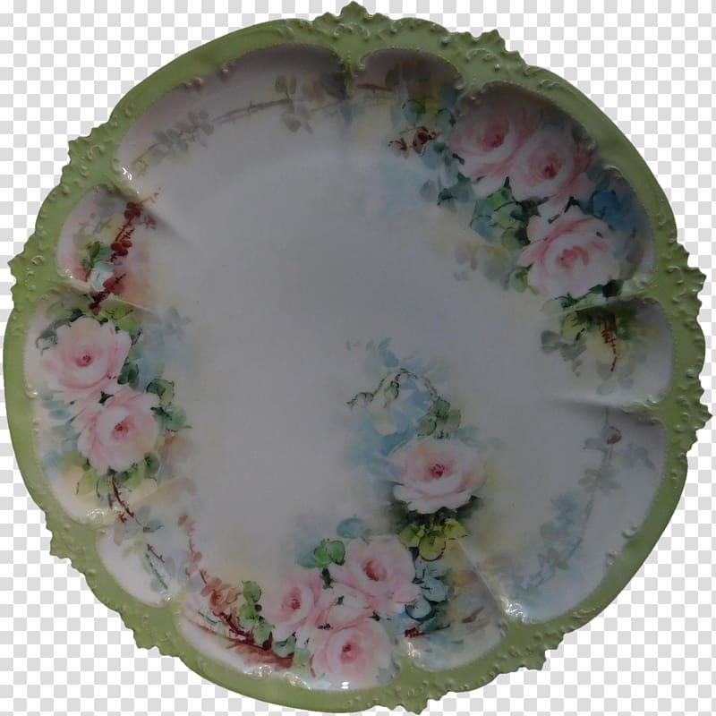 Porcelain Docteurs Bazanan et Beroud SCM Haviland & Co. Tureen Wall, hand painted flowers decorated transparent background PNG clipart