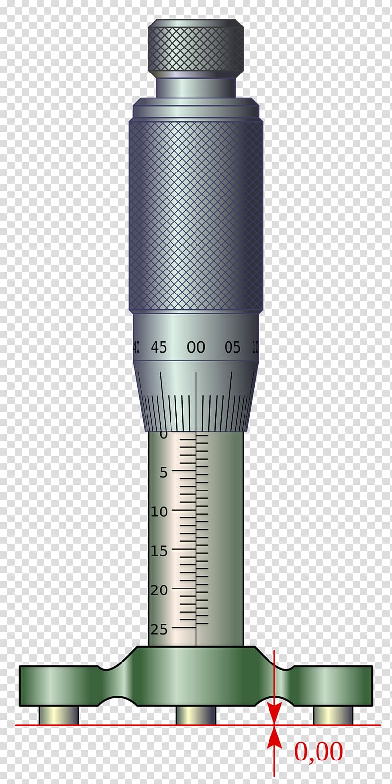 Micrometer Calipers Vernier scale Measurement Measuring instrument, screw transparent background PNG clipart