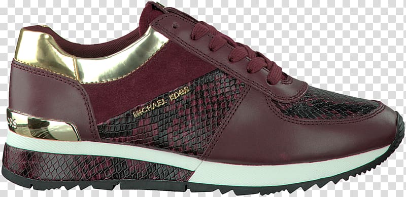 michael kors burgundy tennis shoes