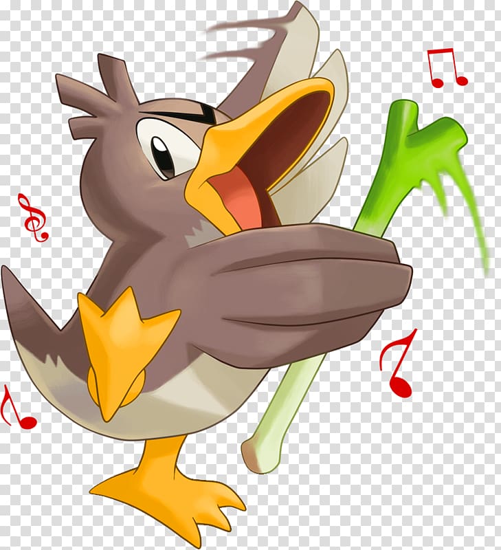 Farfetch\'d Duck Pokédex Pokémon Eevee, duck transparent background PNG clipart