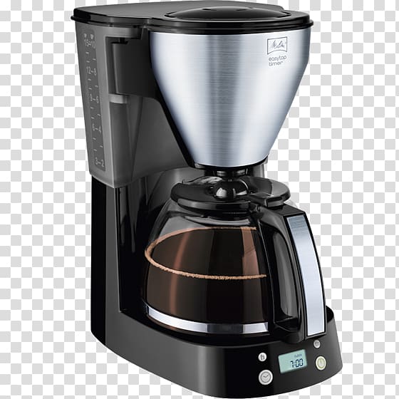 Coffeemaker Melitta Easy Top Coffee percolator, Coffee transparent background PNG clipart