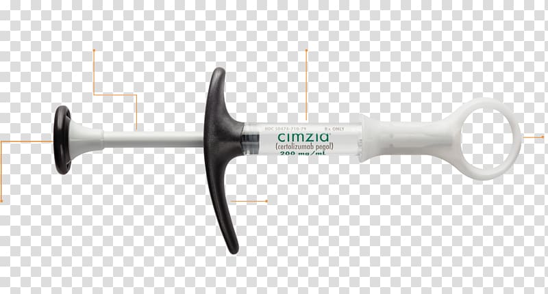 Certolizumab pegol Syringe Injection UCB Tumor necrosis factor alpha, syringe transparent background PNG clipart