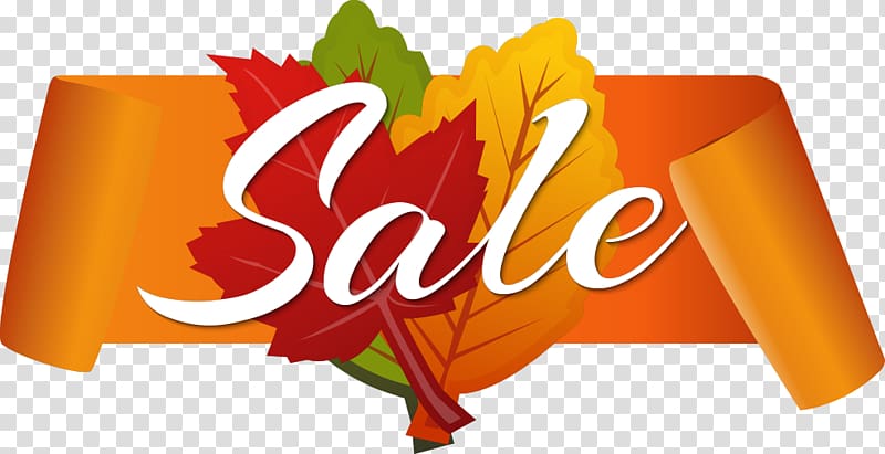 autumn discount sale transparent background PNG clipart