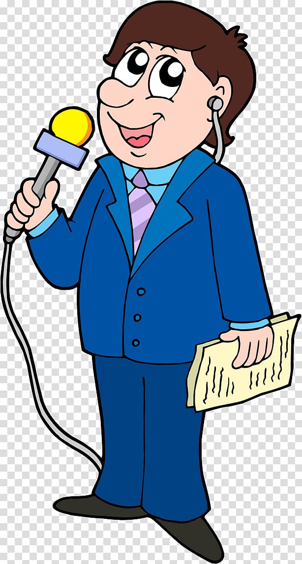 journaliste reporter clipart people