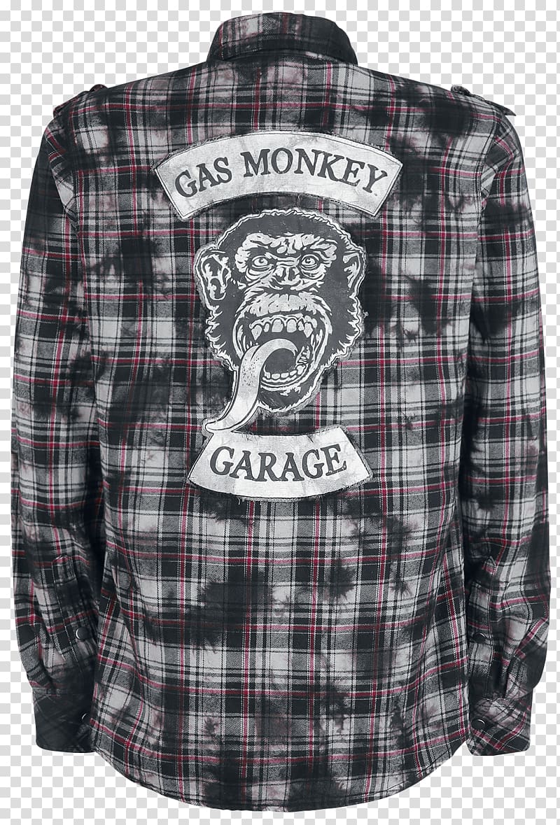 Tartan T-shirt Gas Monkey Garage Mens Gas Monkey Garage 04 Baseball Long Sleeve T Shi Hoodie Product, T-shirt transparent background PNG clipart