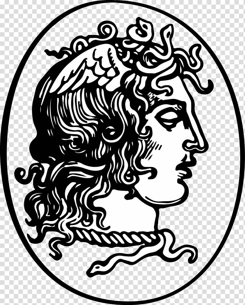 Medusa Greek mythology , greek transparent background PNG clipart