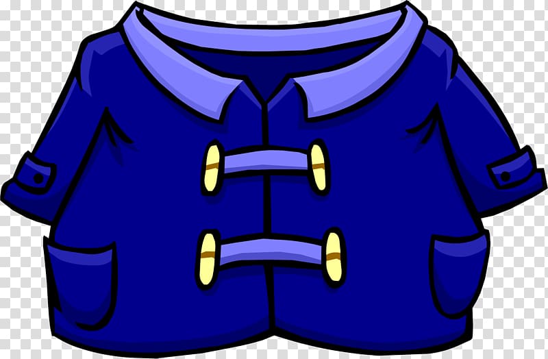 Duffel coat Blue Gloverall Club Penguin Entertainment Inc, coat transparent background PNG clipart