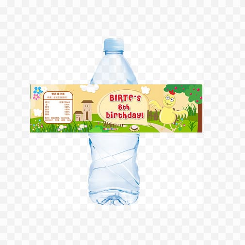 mineral water label transparent background PNG clipart