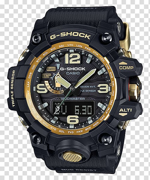 G-Shock Master of G Mudmaster GG-1000 Casio Watch, watch transparent background PNG clipart