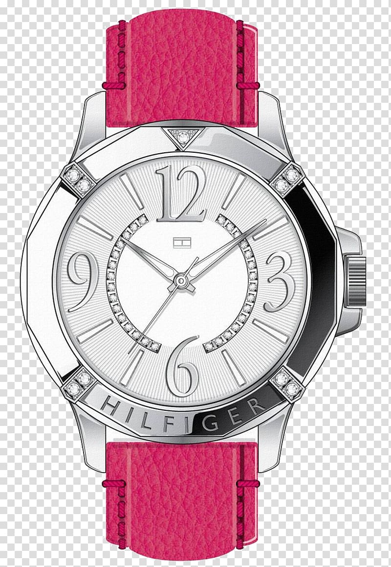 Watch Tommy Hilfiger Clock Fashion accessory Strap, Women Watch transparent background PNG clipart