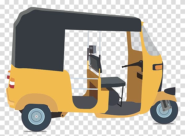 yellow and black auto-rickshaw , Auto rickshaw Taxi Car, Auto Rickshaw transparent background PNG clipart