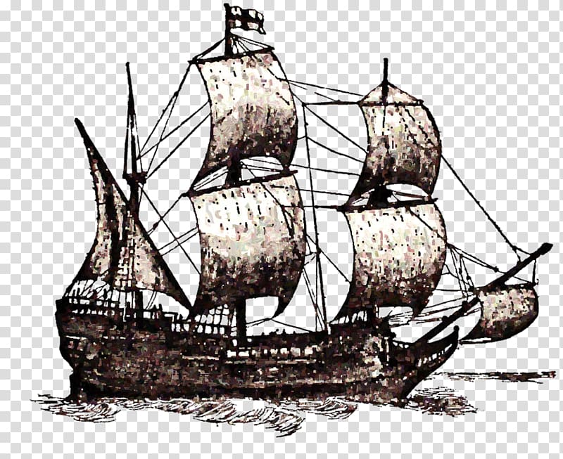 Mayflower II Drawing Ship , 14th transparent background PNG clipart