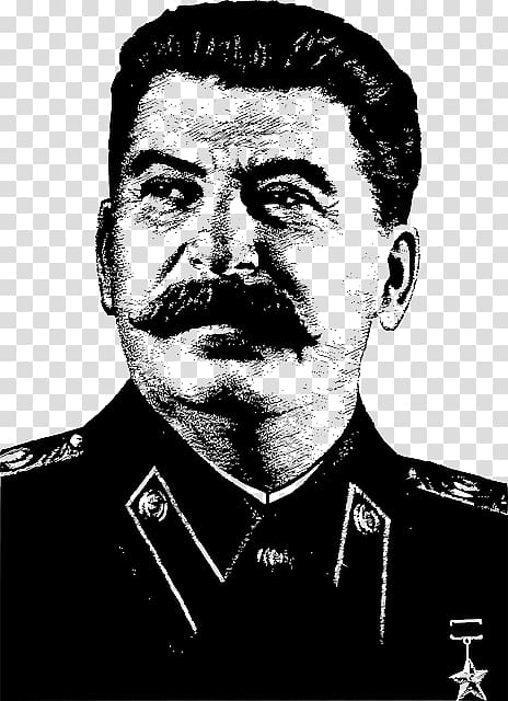 man portrait artwork, Stalin Face transparent background PNG clipart