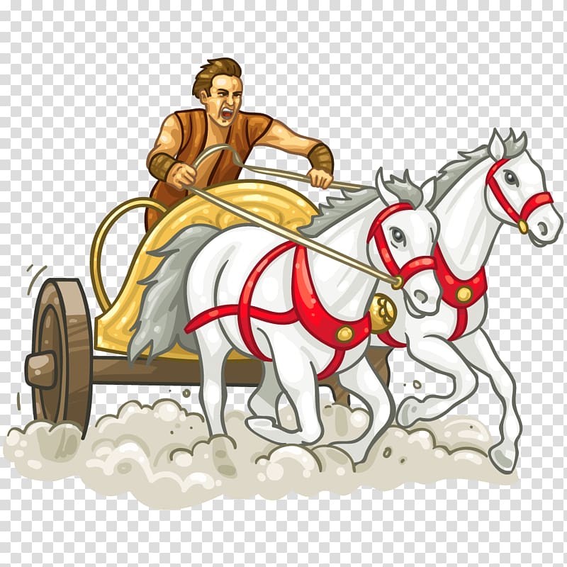 Chariot racing Horse , roman transparent background PNG clipart