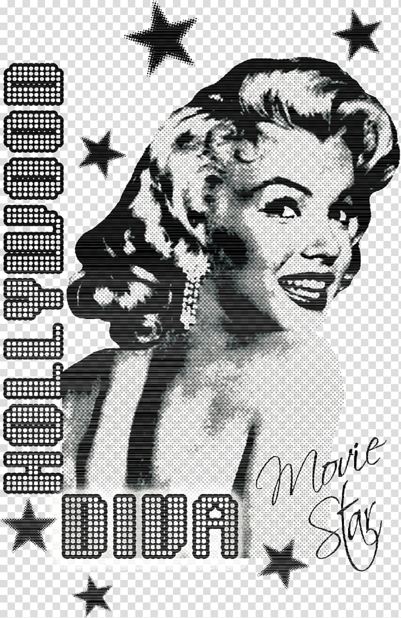 Marilyn Monroe Hollywood Diva , Marilyn Monroe T-shirt Printmaking Screen printing, back smile Marilyn Monroe transparent background PNG clipart