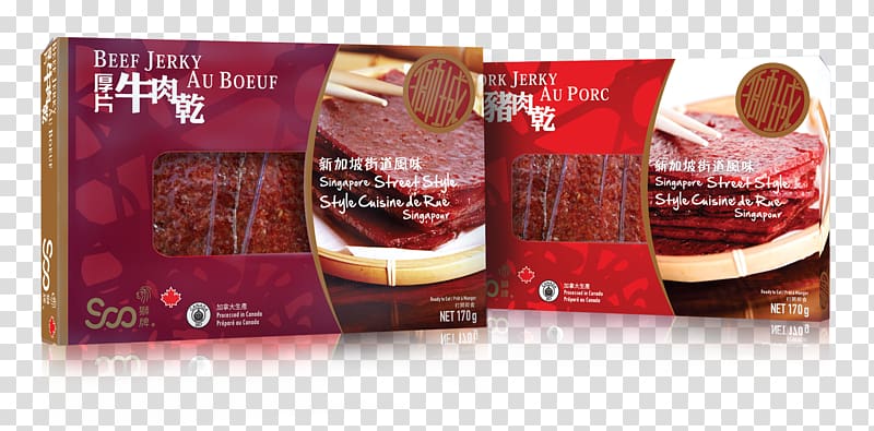 Jerky Bakkwa Singapore Dried meat Pork, jerky transparent background PNG clipart