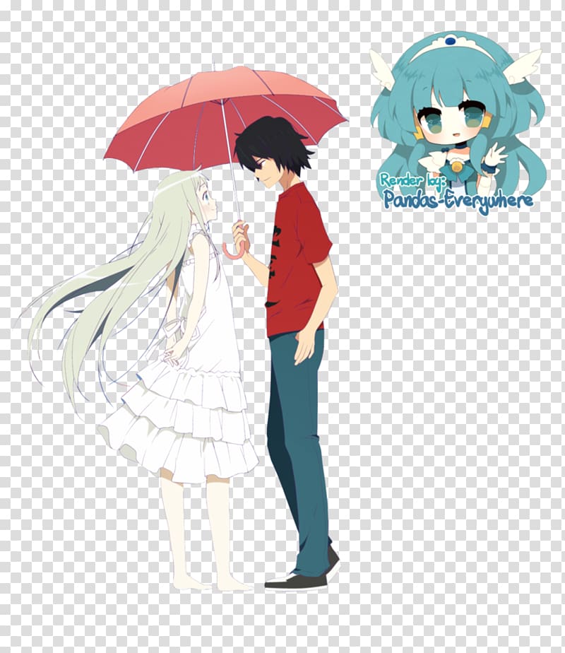 Jinta Yadomi Meiko Honma Menma Anohana: The Flower We Saw That Day Anime, menma and sasuke transparent background PNG clipart